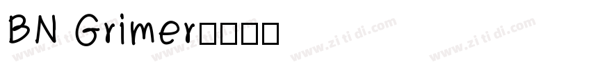 BN Grimer字体转换